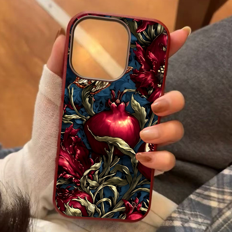 Phone Cases Art - Vintage Pomegranate TPU Art Phone Case