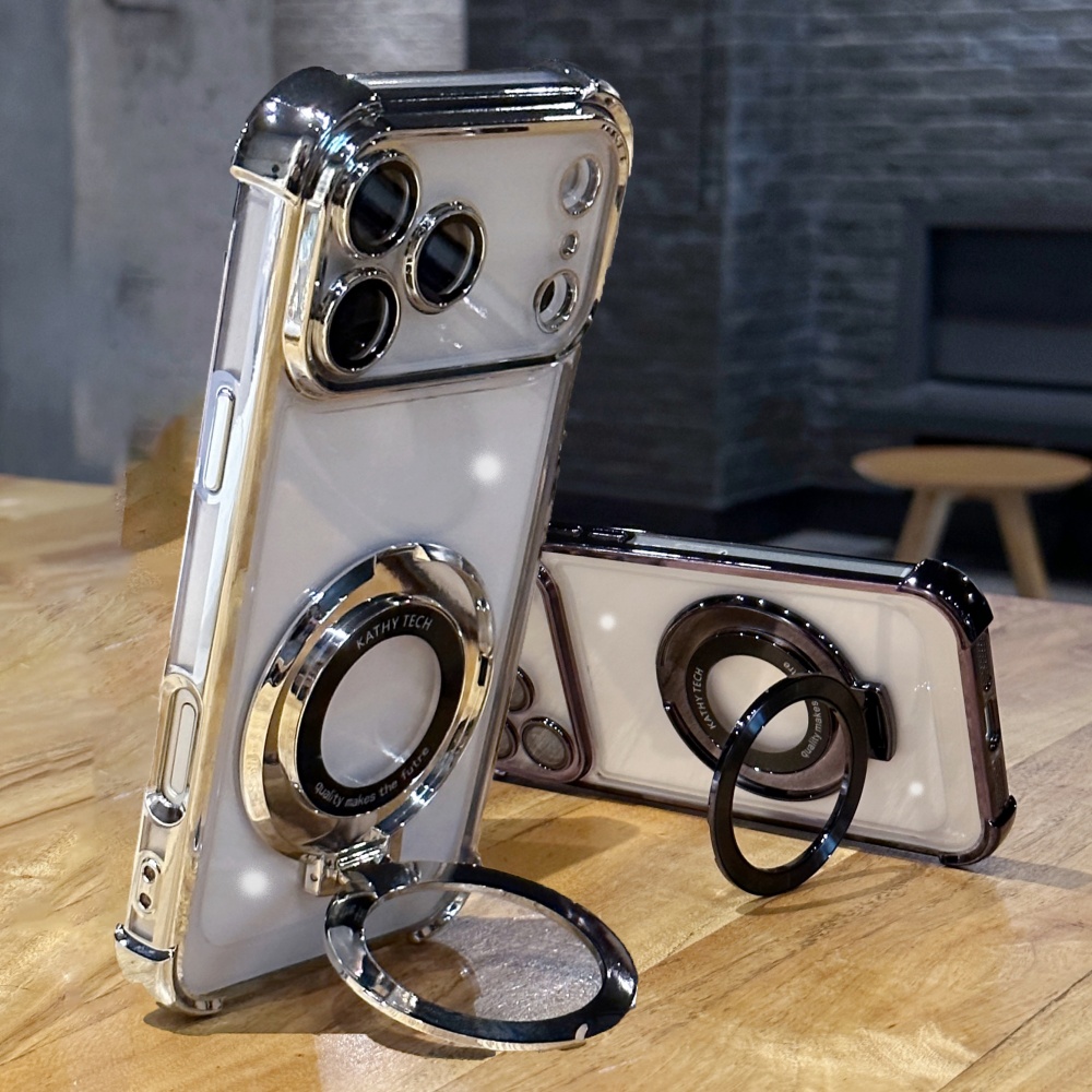 Luxury Plating Case - Luxury Shockproof Plating Bright Stand Case
