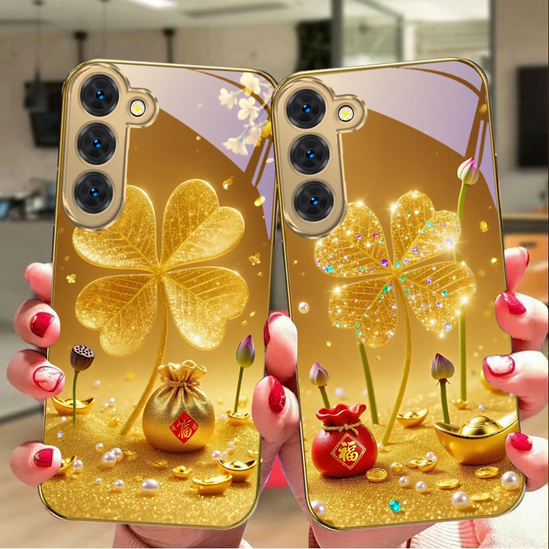 Phone Cases Samsung S25 Fe - A huge golden clover For Samsung