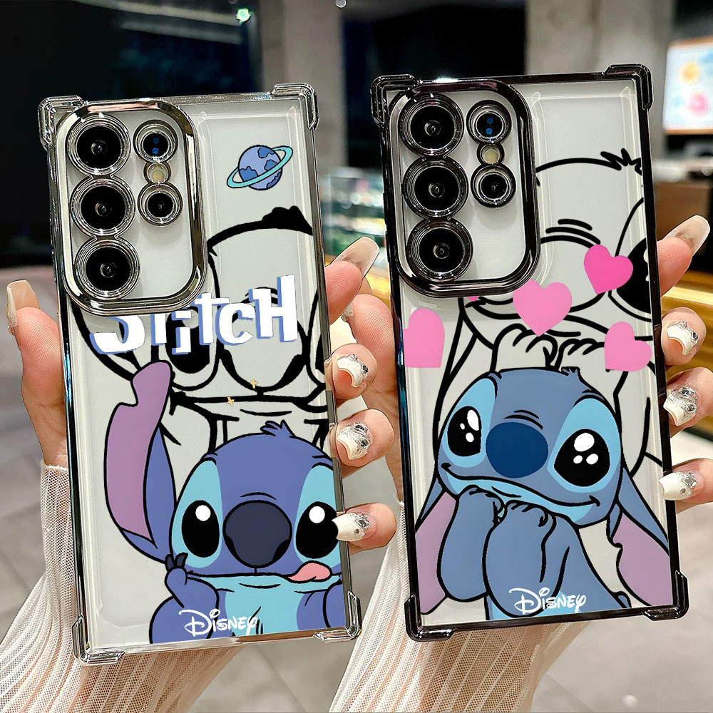 Phone Cases Galaxy S26 Ultra - Stitch Line Background Silicone Case For