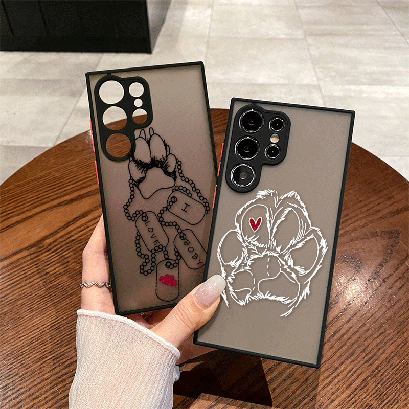 Phone Cases Samsung S25 Fe - Funny Cartoon Pet Cute Dog Paw