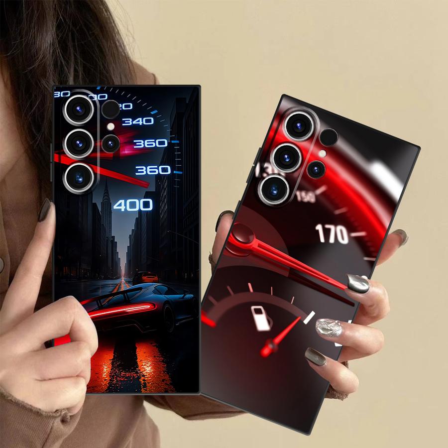 Phone Cases Samsung S25 Fe - Red Car Gauge Case for Samsung