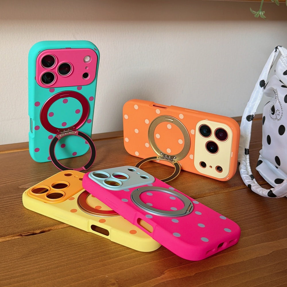 Phone Cases Magnetic - INS Polka Dot Magnetic 360° Rotating