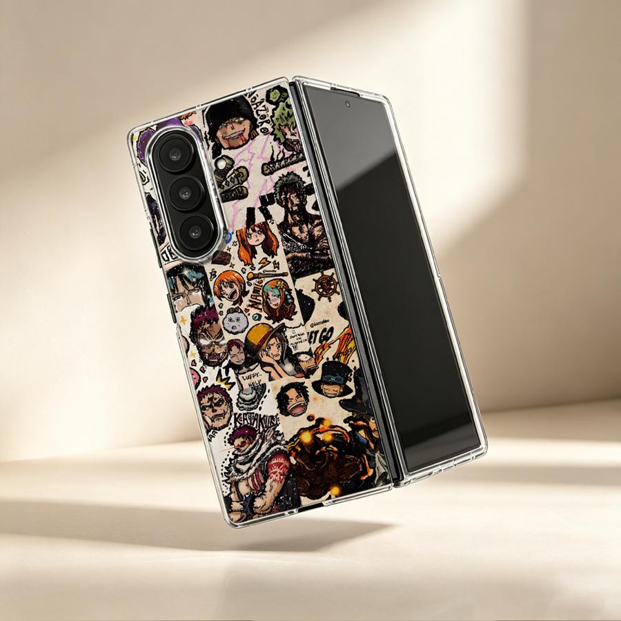 Phone Cases Z Fold 7 - Crew Bond Luffy Case for Samsung