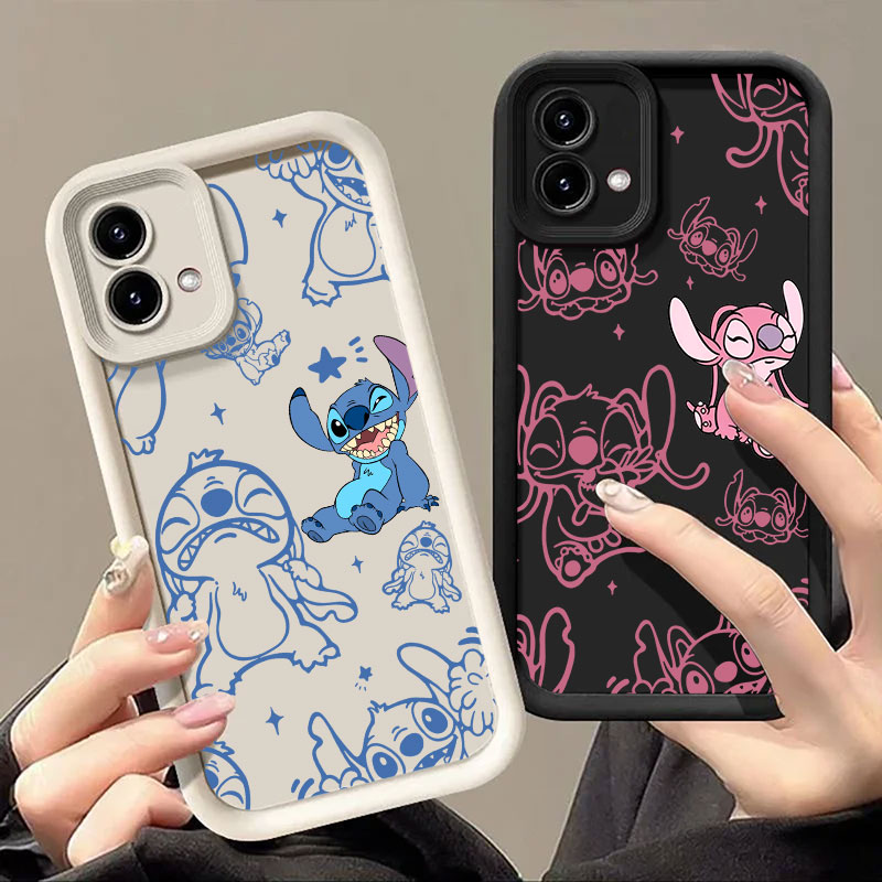 Phone Cases Motorola - Stitch and Angel Cartoon Phone Case