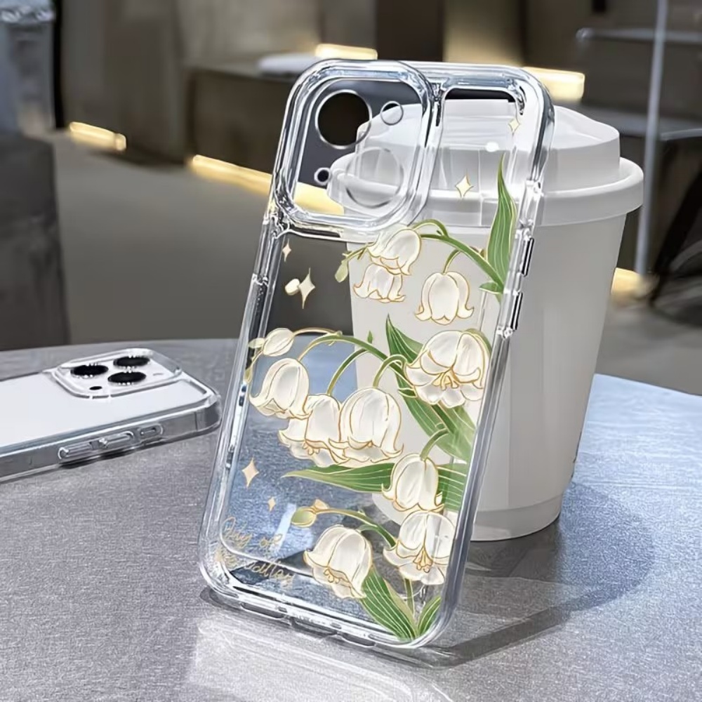 Phone Cases That Cover The Camera - Vintage Lily of the Valley Phone