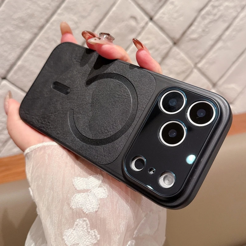 Buy Phone Cases - For Luxury Leather Texture Classic Magsafe