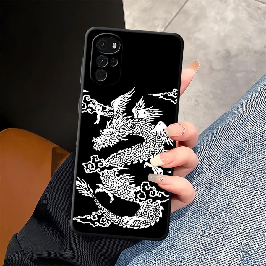 Cool Chinese Dragon Soft Back  - Phone Cases Motorola 评论和价格