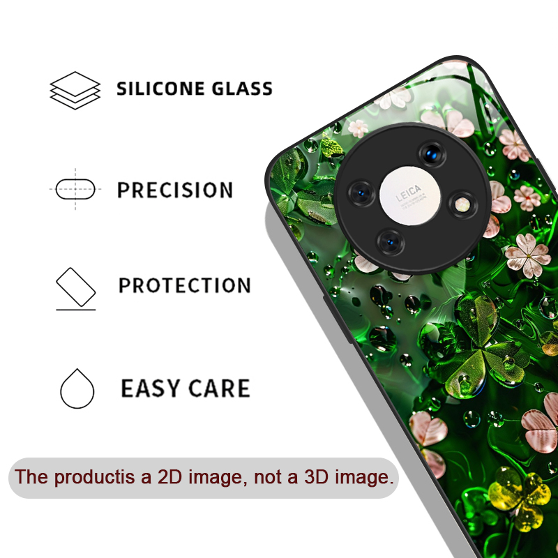 Luxurious Green Four-leaf Clov - Phone Cases Green 评论和价格