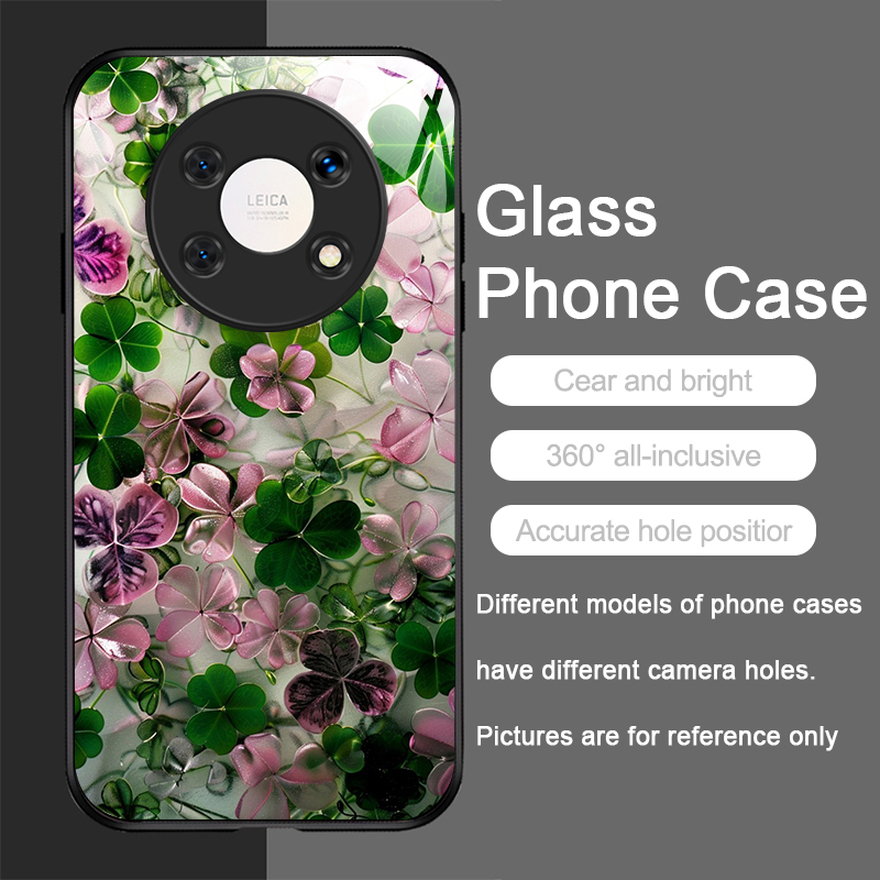 Luxurious Green Four-leaf Clov - Phone Cases Green 评论和价格