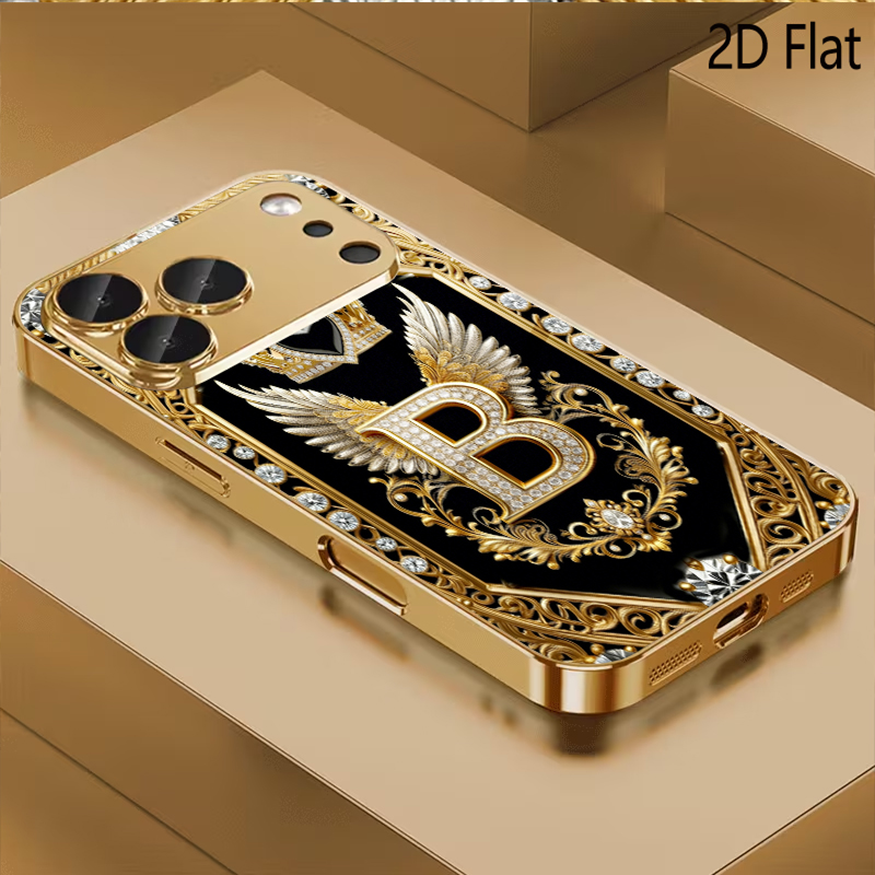 B-Badge print Patterned temper - Phone Cases That Cover The Camera 评论和价格