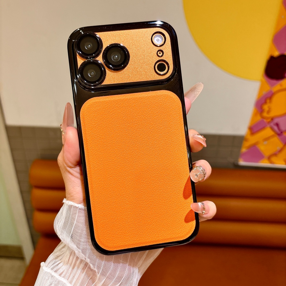 Luxury Solid Color PU Leather  - Luxury Plating Case 评论和价格