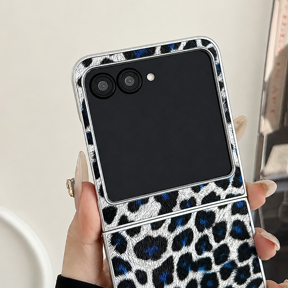 Leopard Print Folding Flip Pho - Phone Cases That Cover The Camera 评论和价格