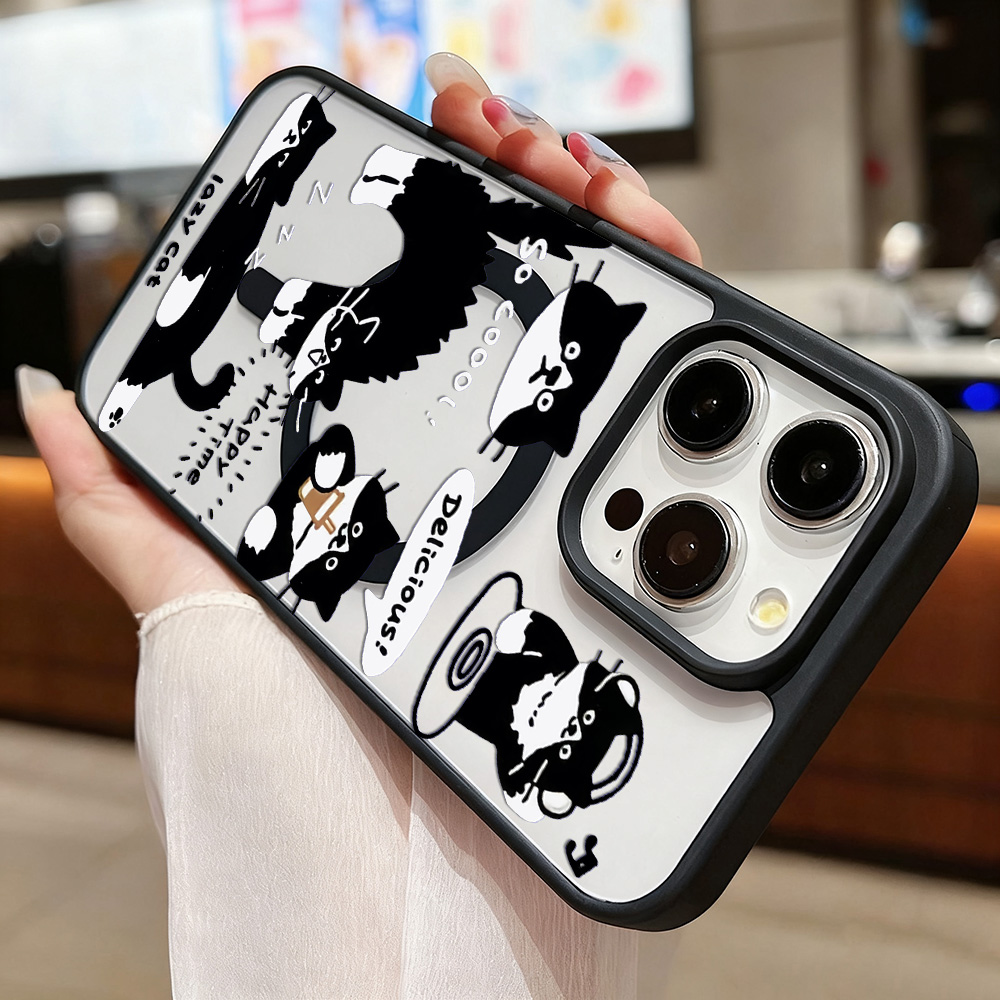 Funny Black Cat Wireless Charg - Phone Cases Funny 评论和价格
