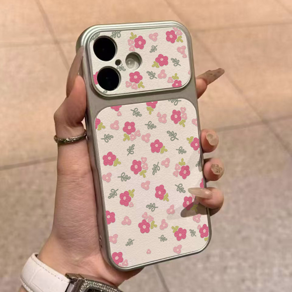Luxury INS Flower Large Window - Phone Cases That Cover The Camera 评论和价格