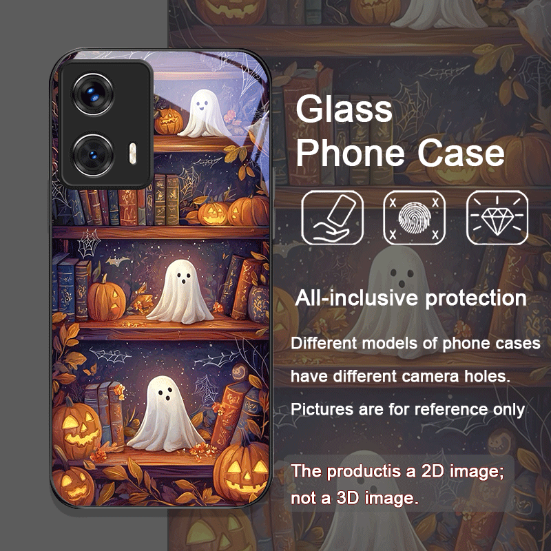 Halloween Pumpkin Ghost Booksh - Phone Cases Motorola 评论和价格