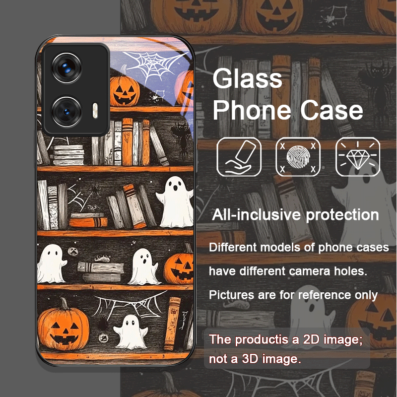 Halloween Pumpkin Ghost Booksh - Phone Cases Motorola 评论和价格