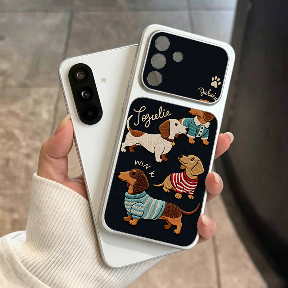 Cartoon Dachshund Phone Case F - Phone Cases That Cover The Camera 评论和价格