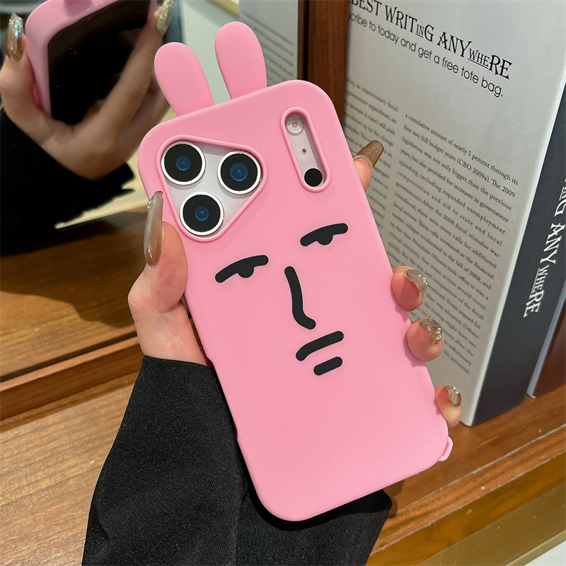 Kawaii 3D Funny Cartoon Pink E - Phone Cases Funny 评论和价格