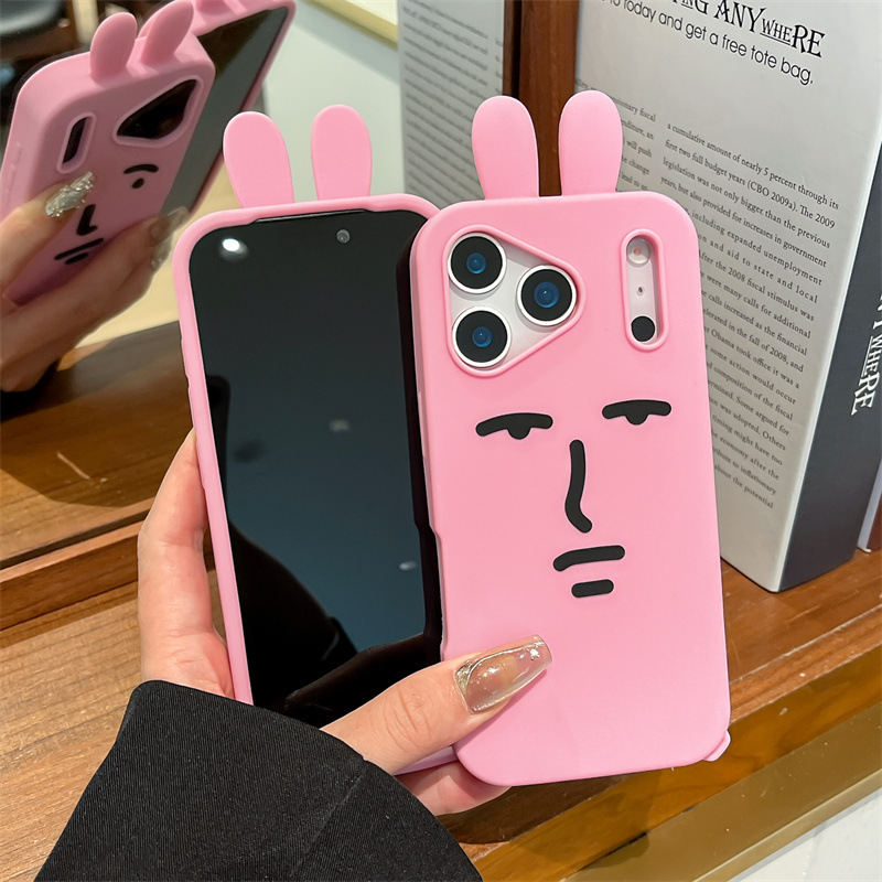 Kawaii 3D Funny Cartoon Pink E - Phone Cases Funny 评论和价格