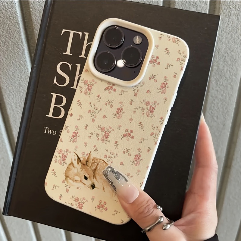 Cute Deer Full Floral Pattern  - Phone Cases Art 评论和价格