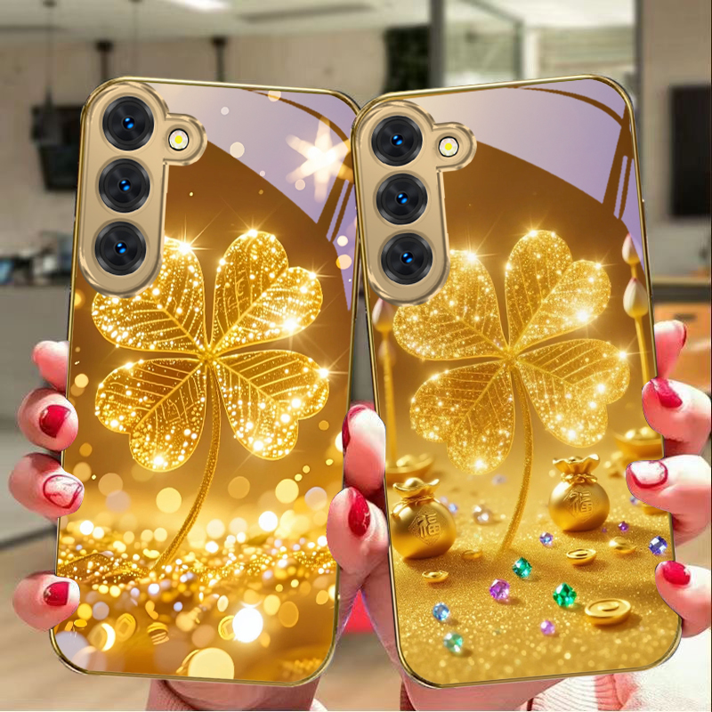 A huge golden clover For Samsu - Phone Cases Samsung S25 Fe 评论和价格