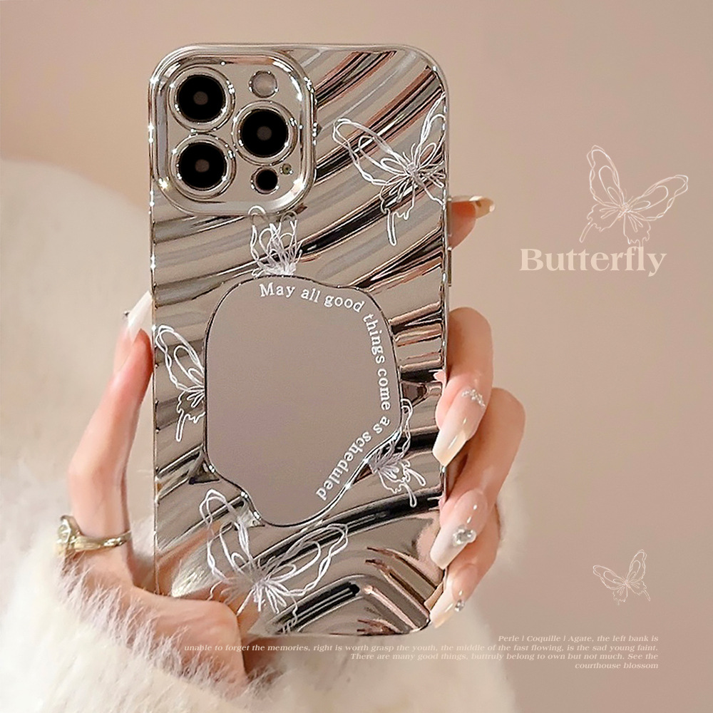 Luxury Silver Wavy Plating Mak - Luxury Plating Case 评论和价格