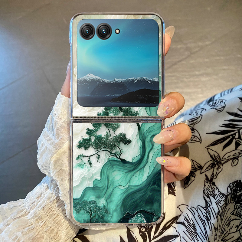 Blue Flowers Forest Print Phon - Phone Cases Motorola 评论和价格