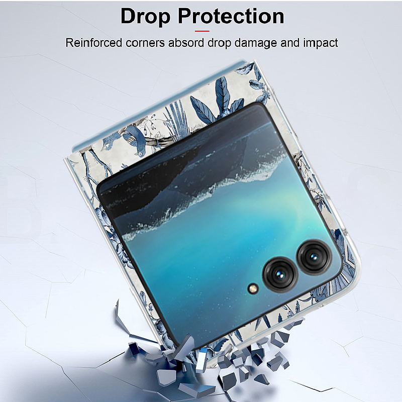 Blue Flowers Forest Print Phon - Phone Cases Motorola 评论和价格
