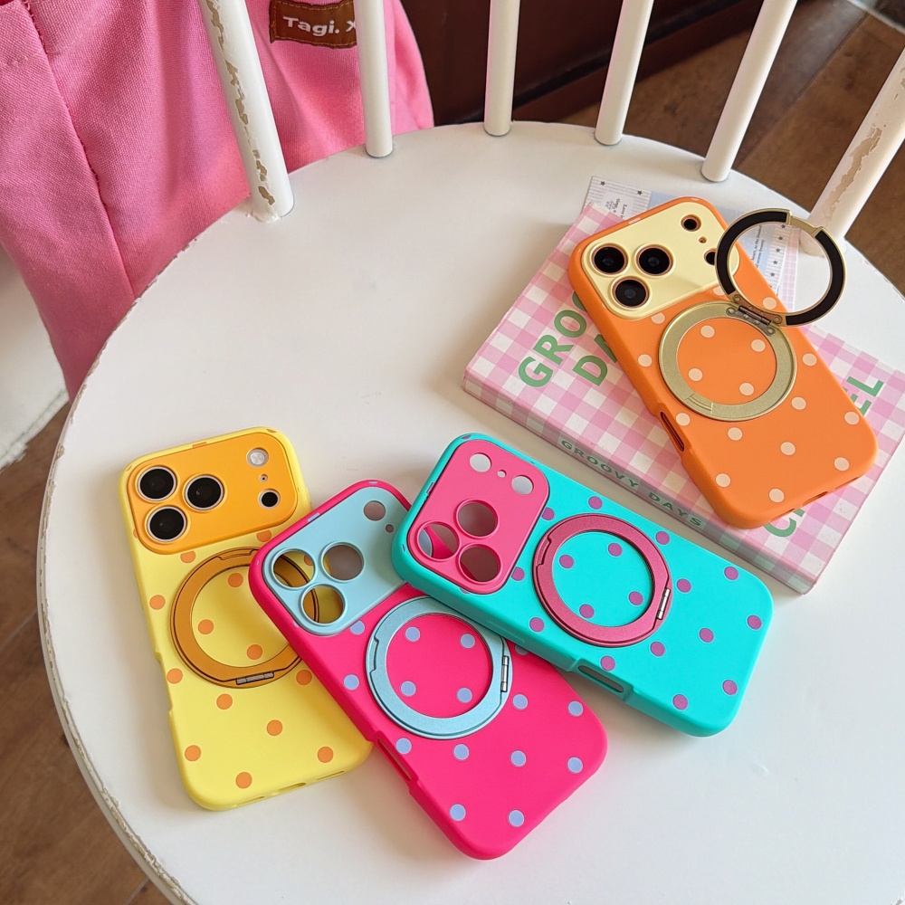 INS Polka Dot Magnetic 360° Ro - Phone Cases Magnetic 评论和价格