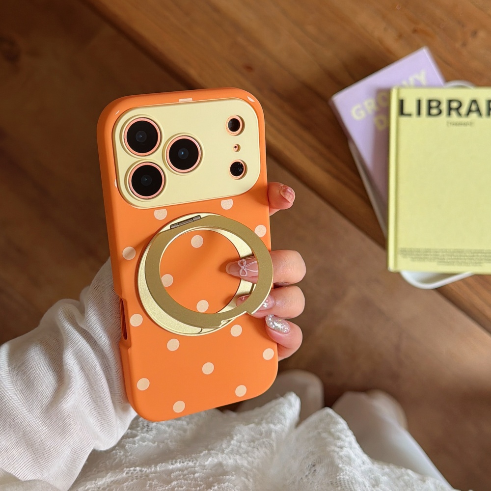 INS Polka Dot Magnetic 360° Ro - Phone Cases Magnetic 评论和价格