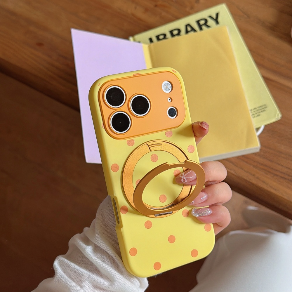 INS Polka Dot Magnetic 360° Ro - Phone Cases Magnetic 评论和价格