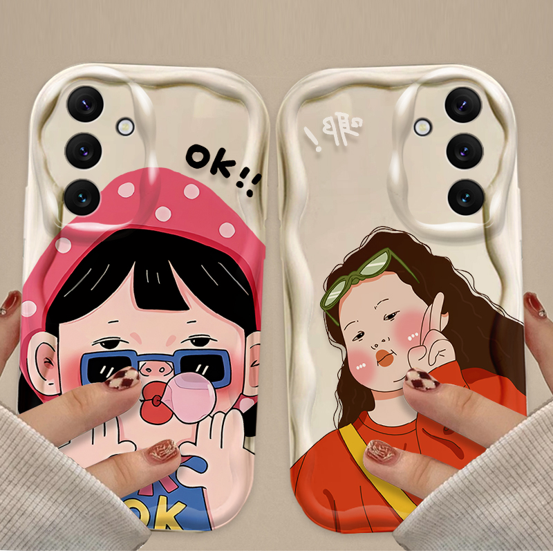 Funny Boy Cute Girl Wave Soft  - Phone Cases Funny 评论和价格