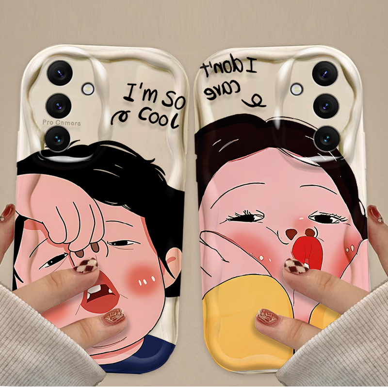 Funny Boy Cute Girl Wave Soft  - Phone Cases Funny 评论和价格