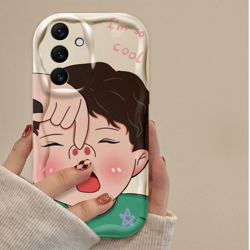 Funny Boy Cute Girl Wave Soft  - Phone Cases Funny 评论和价格