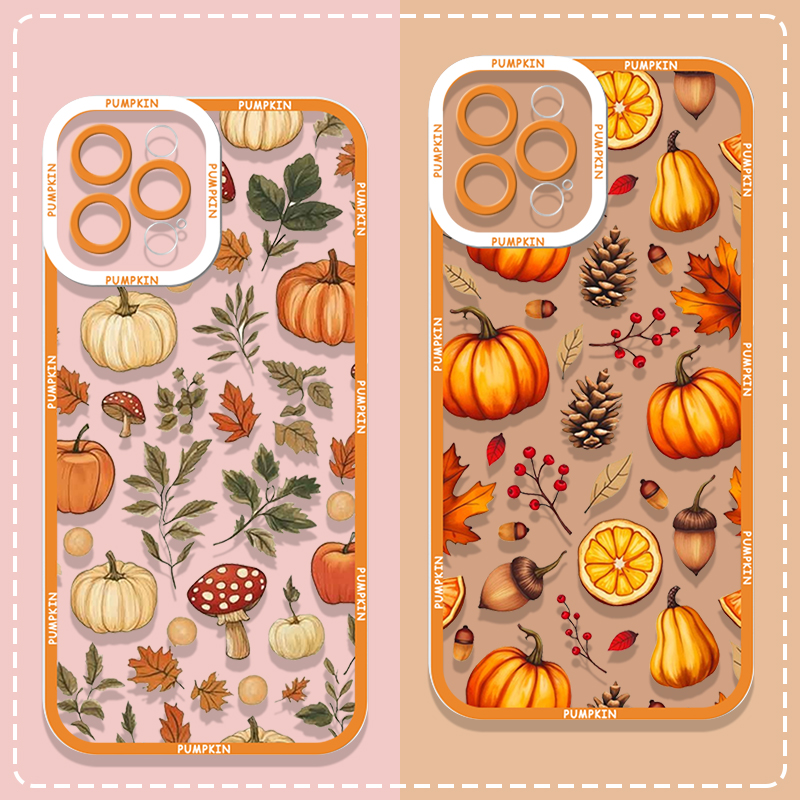 Retro Autumn Maple Leaf Pumpki - Phone Cases Motorola 评论和价格