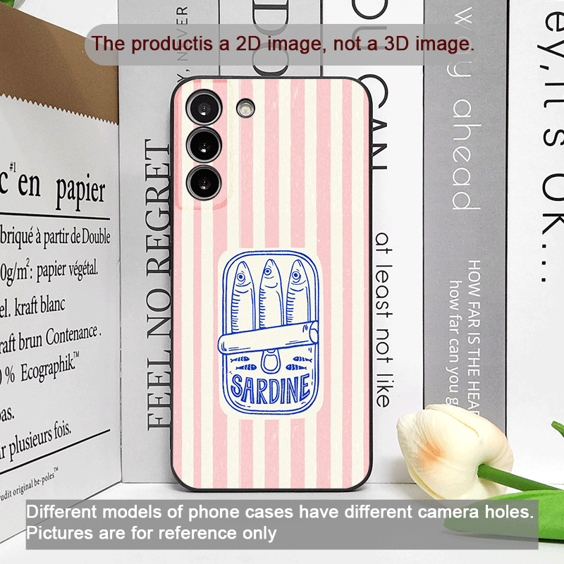Cute Striped Pattern Sardines  - Phone Cases Funny 评论和价格