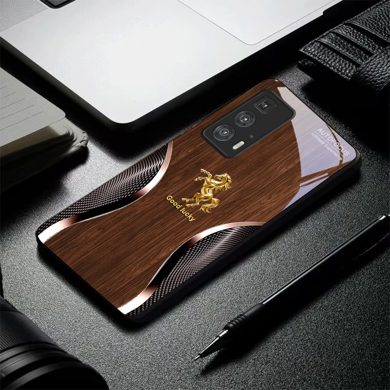 Golden Steed Fortune Black Gla - Phone Cases Motorola 评论和价格