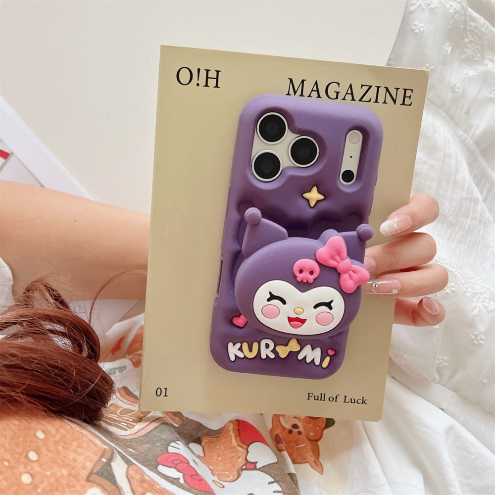 Cartoon Sanrio Cute 3D Cartoon - Phone Cases With Stand 评论和价格