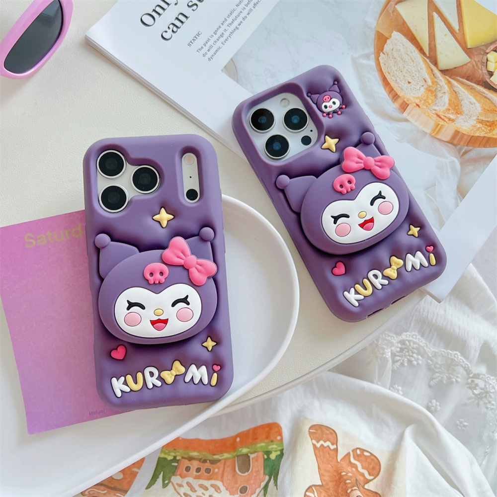 Cartoon Sanrio Cute 3D Cartoon - Phone Cases With Stand 评论和价格