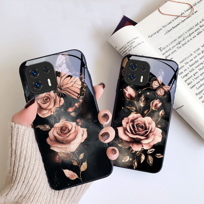 Butterfly Love Pink Rose For M - Phone Cases Motorola 评论和价格