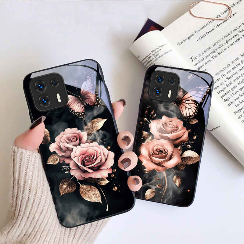 Butterfly Love Pink Rose For M - Phone Cases Motorola 评论和价格