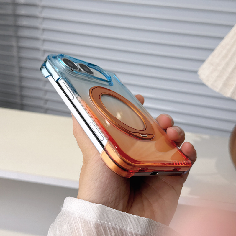 360°Rotating Metal Bracket Tra - Gradient Color Case 评论和价格