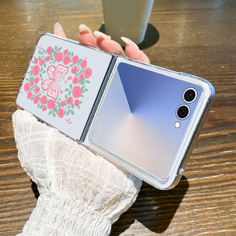 Pink Flowers Pattern Phone Cas - Phone Cases Z Fold 7 评论和价格