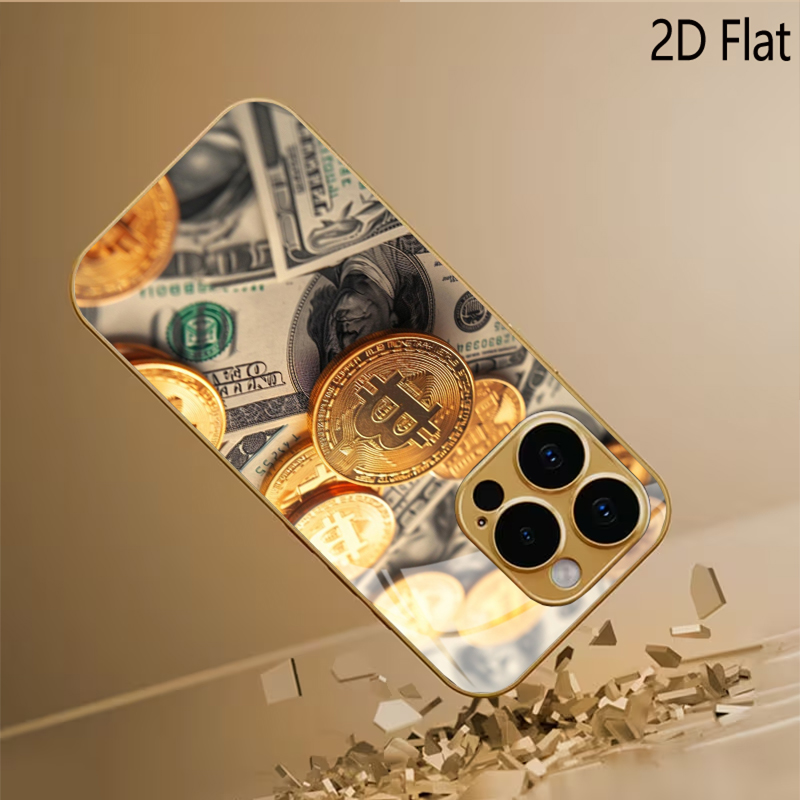 Bitcoin print Patterned temper - Phone Cases That Cover The Camera 评论和价格