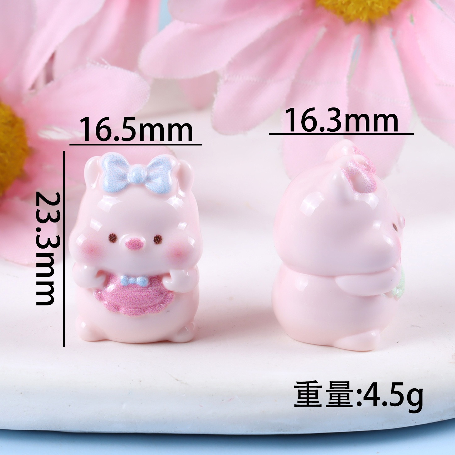 6PCS Mixed Cute Pig Resin Char - Phone Cases Green 评论和价格