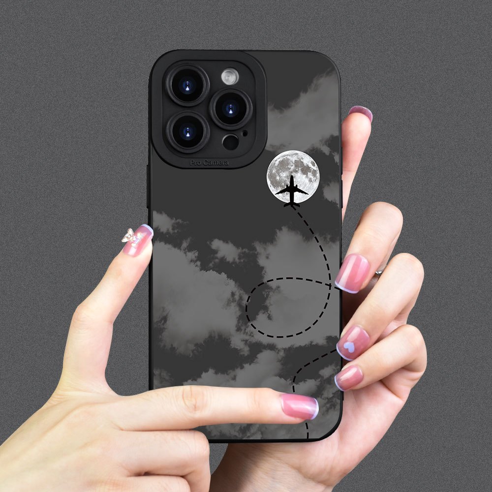 Night Sky Airplane Cartoon Cre - Phone Cases Funny 评论和价格