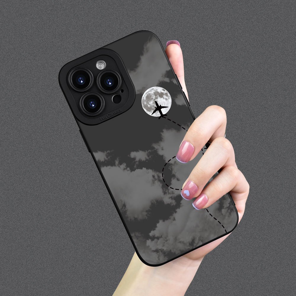 Night Sky Airplane Cartoon Cre - Phone Cases Funny 评论和价格