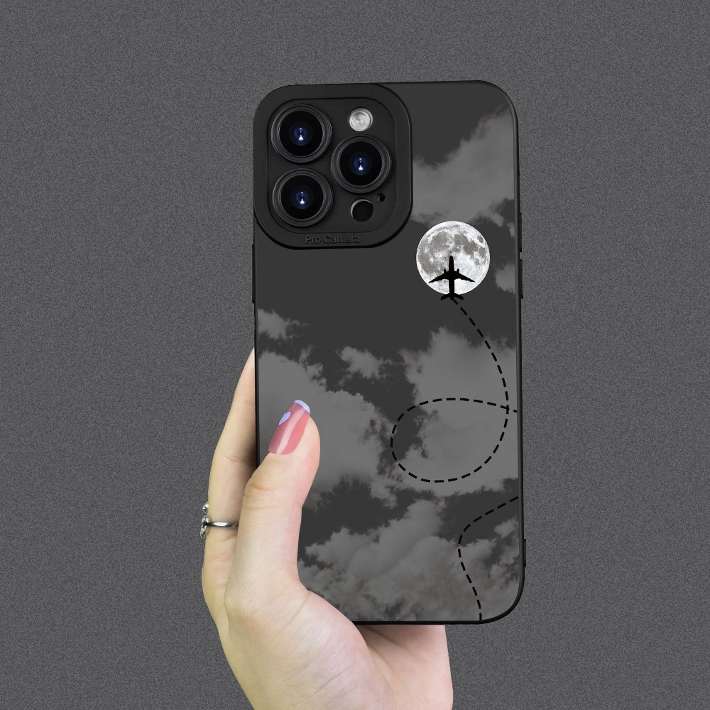 Night Sky Airplane Cartoon Cre - Phone Cases Funny 评论和价格