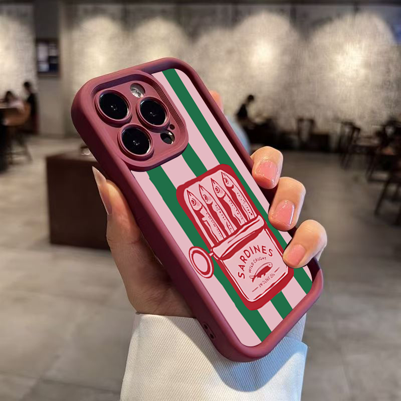 Funny Sardine Can Retro Stripe - Phone Cases Funny 评论和价格